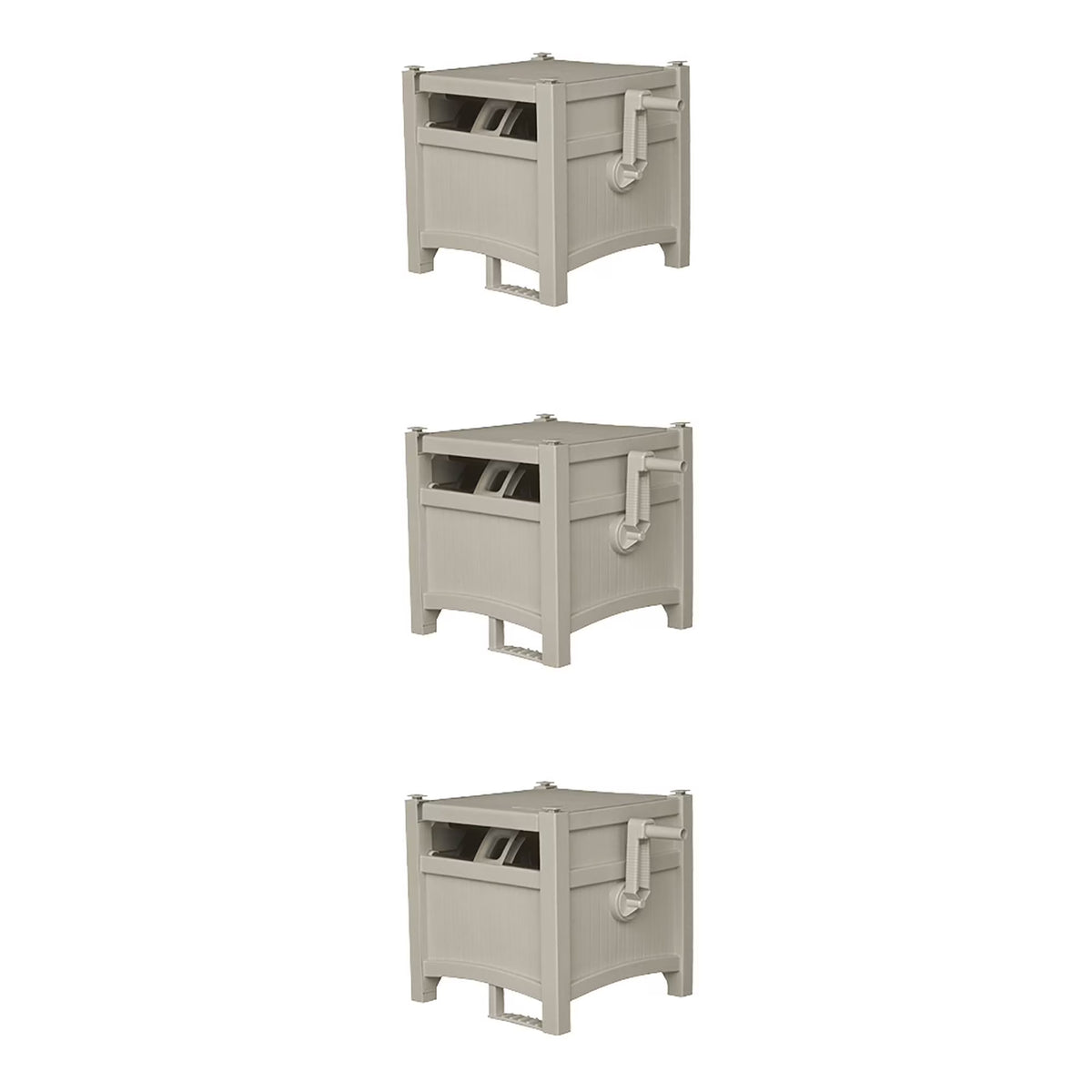 Taupe Garden Hose Reel Hideaway (3 Pack) C579