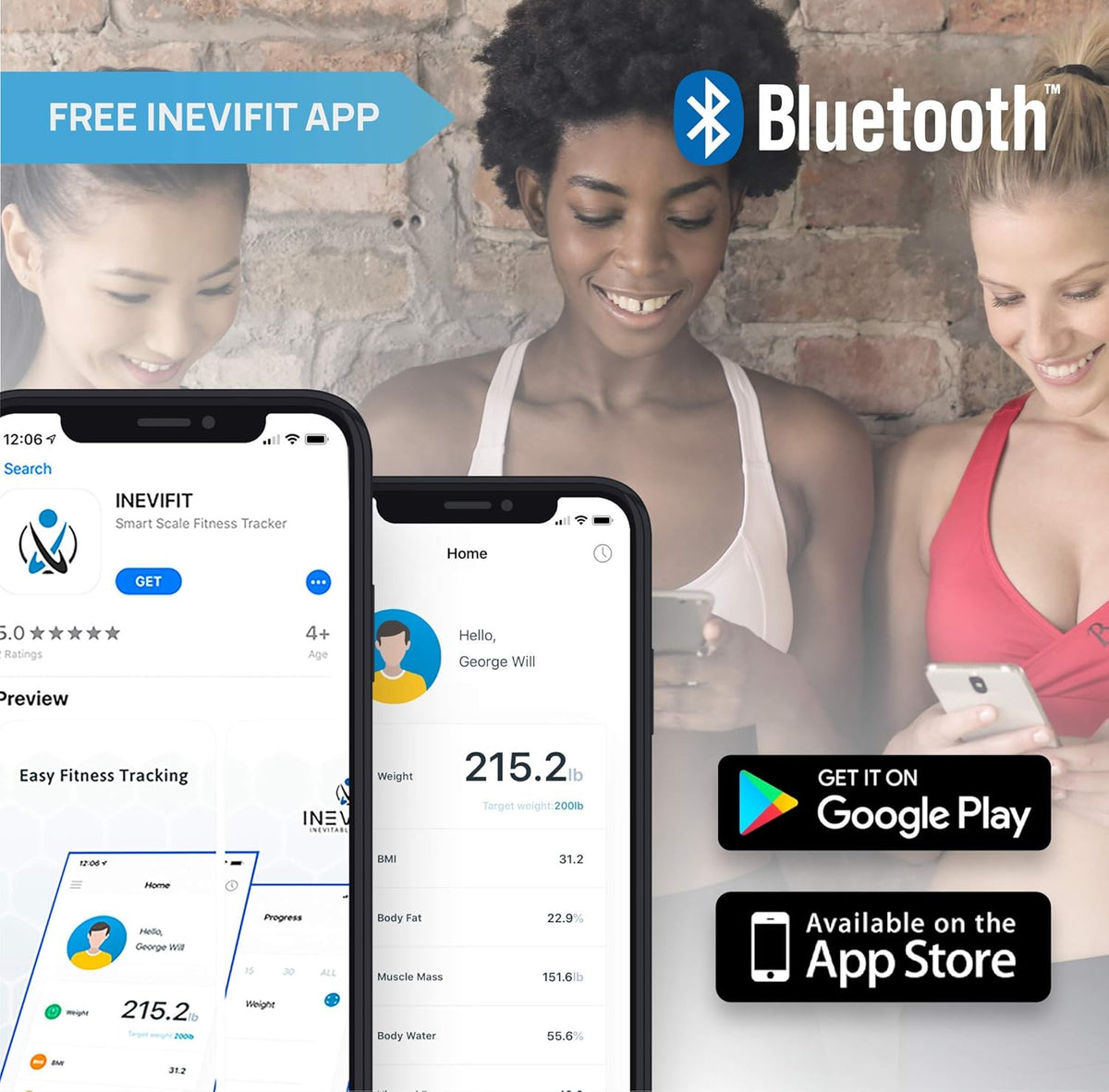 Smart Body Fat Scale with Bluetooth V824441
