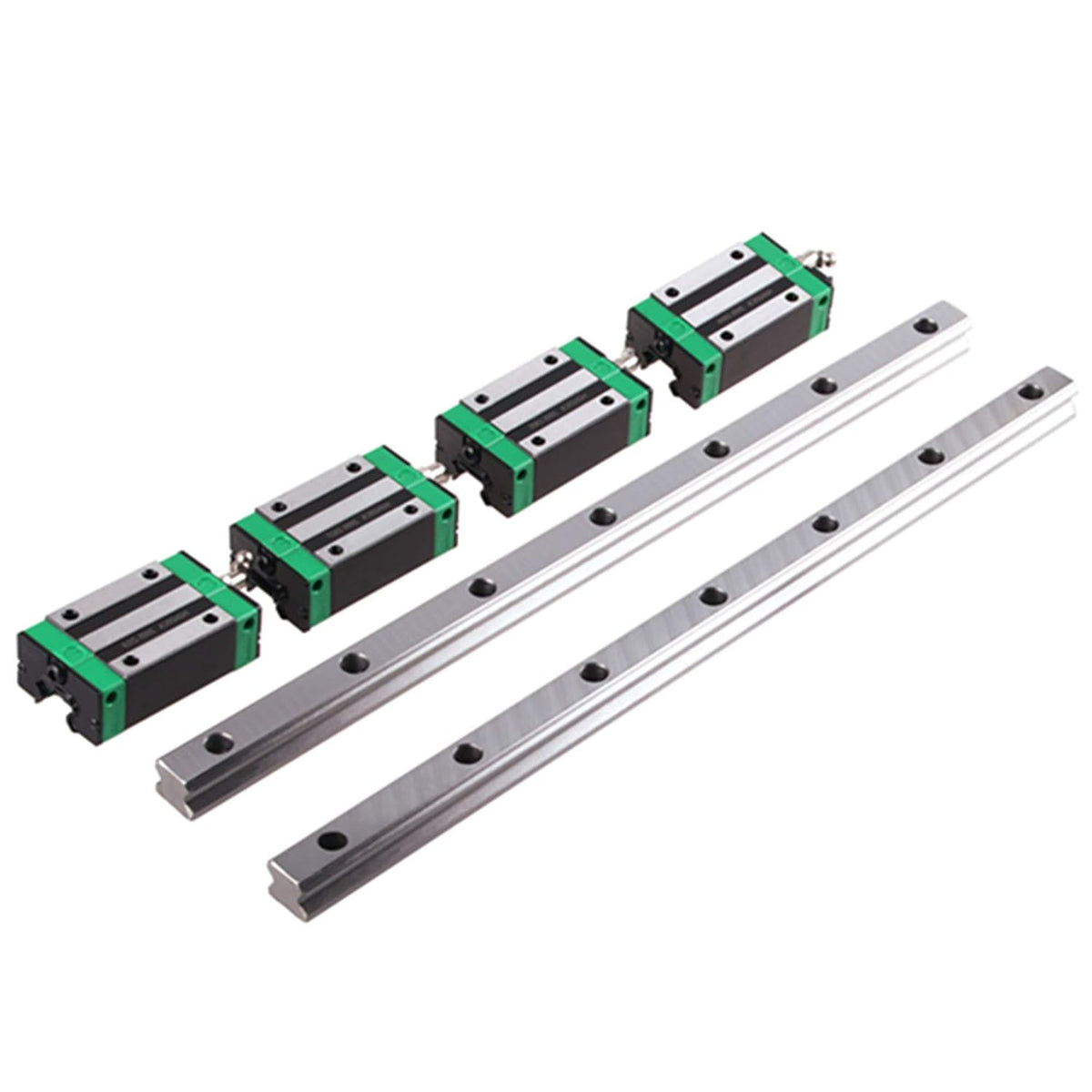 Linear Rail 2X HGR20-1000mm Slide Guideway + 4X HGH20CA Bearing Block Carriage for DIY CNC D187