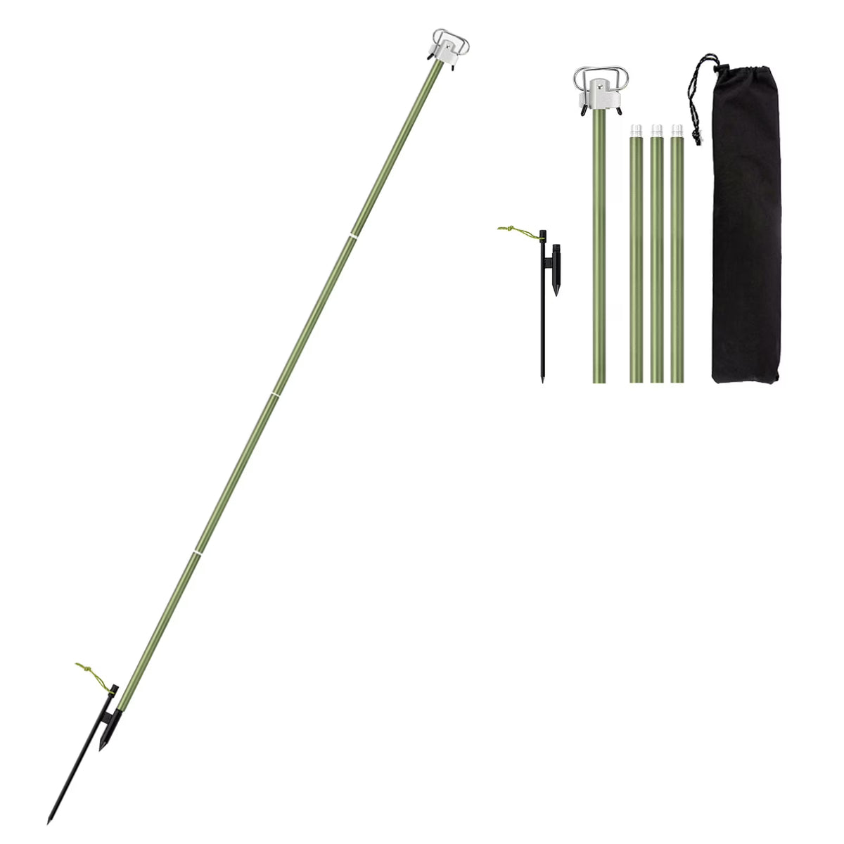 Portable Collapsible Aluminum Lantern Pole I34347