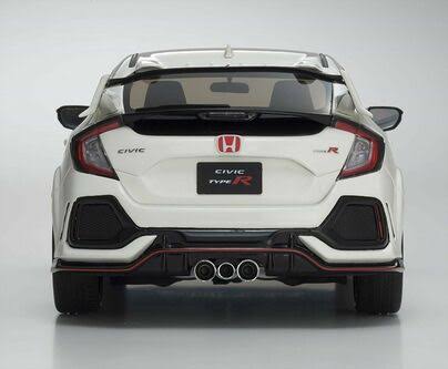 White 1/18 Honda Civic Type R Finished Item A6226