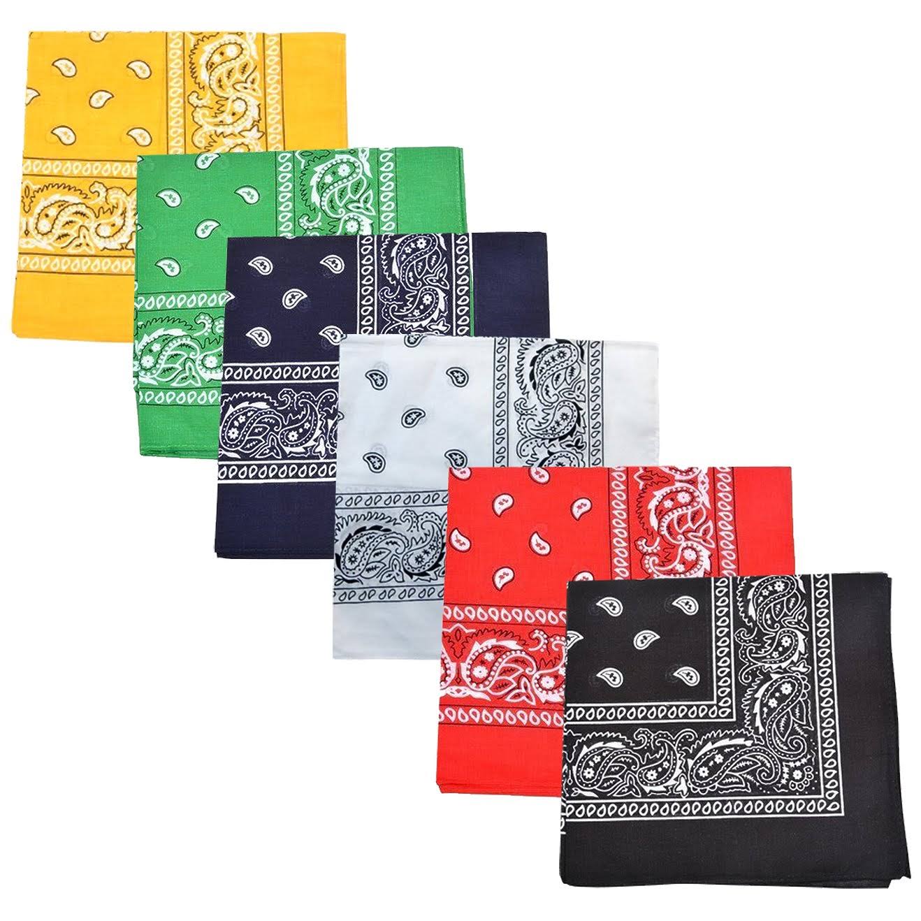Red 100% Cotton Bandanas, Pack of 100, 22 Inches D2153