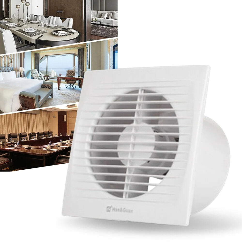 Wall-Mounted Square Exhaust Fan 6" Ventilation Extractor Fan 110V S820404