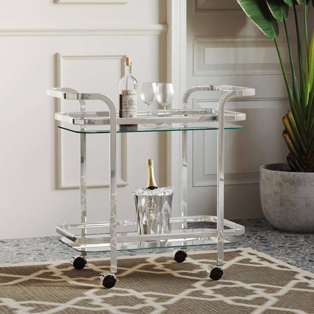 2 Tier Gold Bar Cart Z73277
