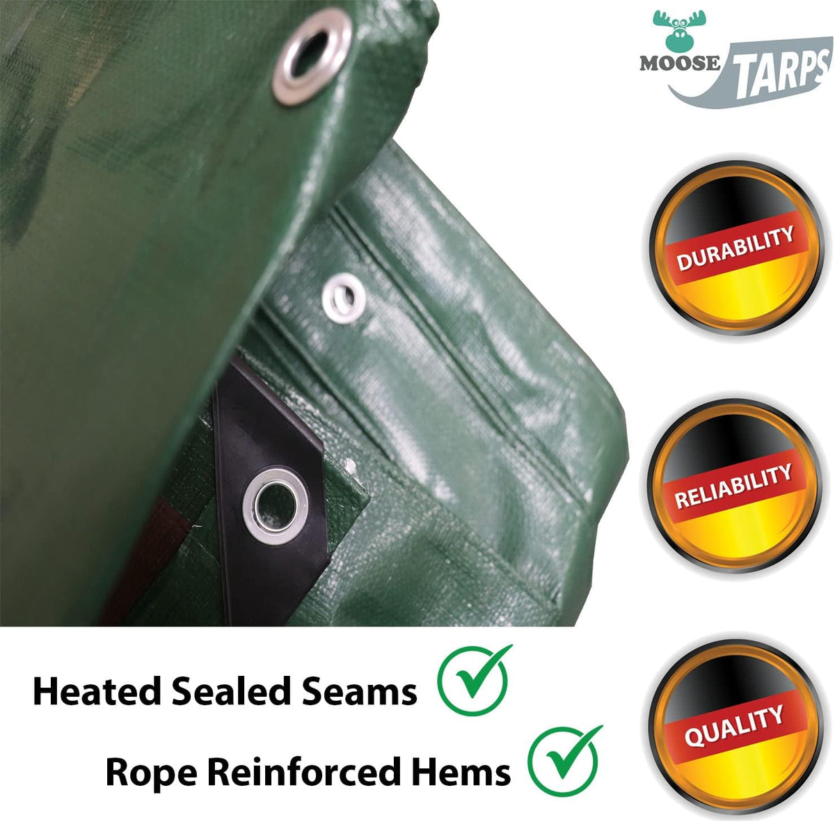 10x12 Foot Waterproof Heavy Duty Reversible Tarp J81420