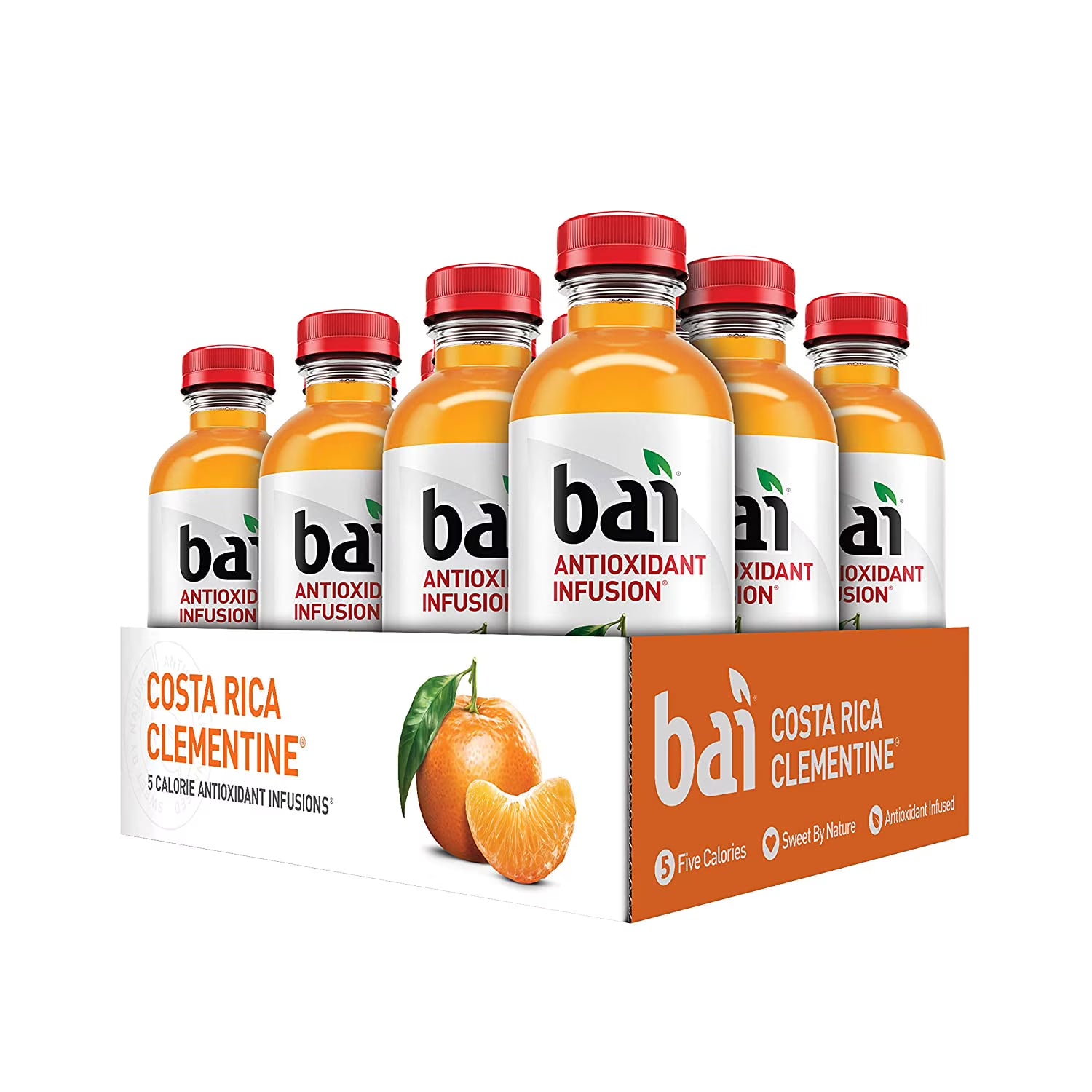Costa Rica Clementine Flavored Water, 18 Fluid Ounce Bottles, 12 count C3085