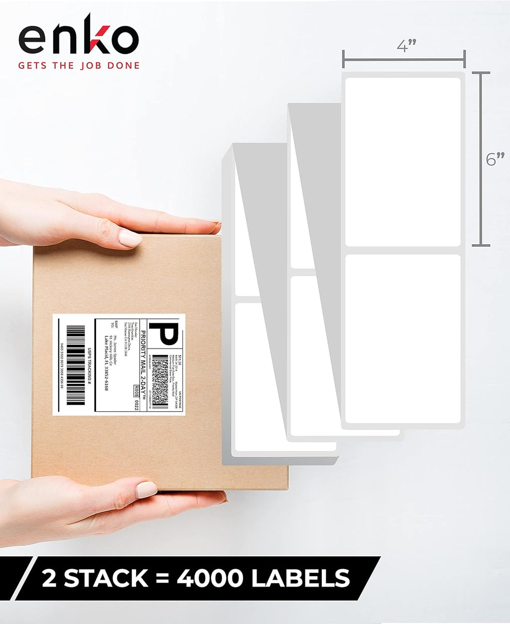 8 Rolls 3600 Labels 4 x 6 Direct Thermal Address Shipping Labels X417