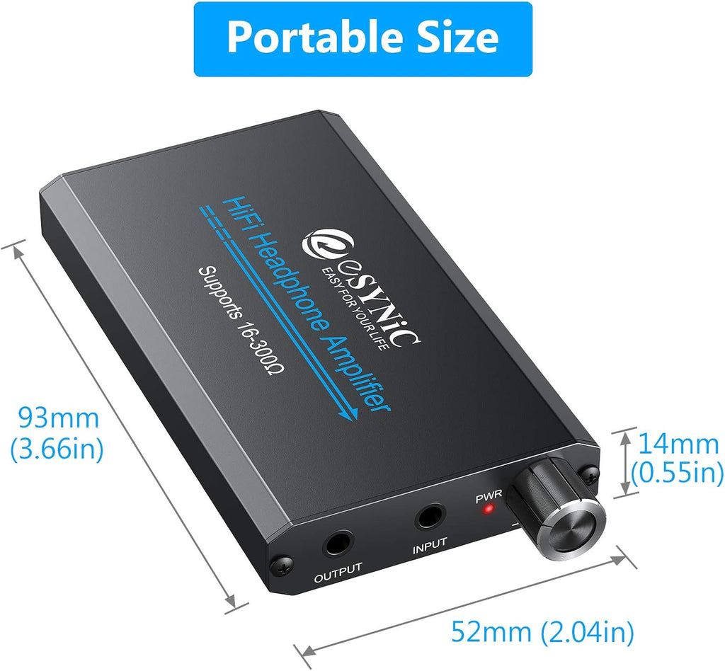 Portable Headphone Amplifier with 3.5mm Gain Switch V9009