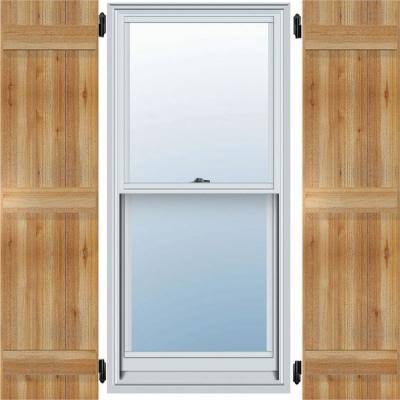 Board-n-Batten Shutters, Rough Sawn Western Red Cedar (Per Pair) V575
