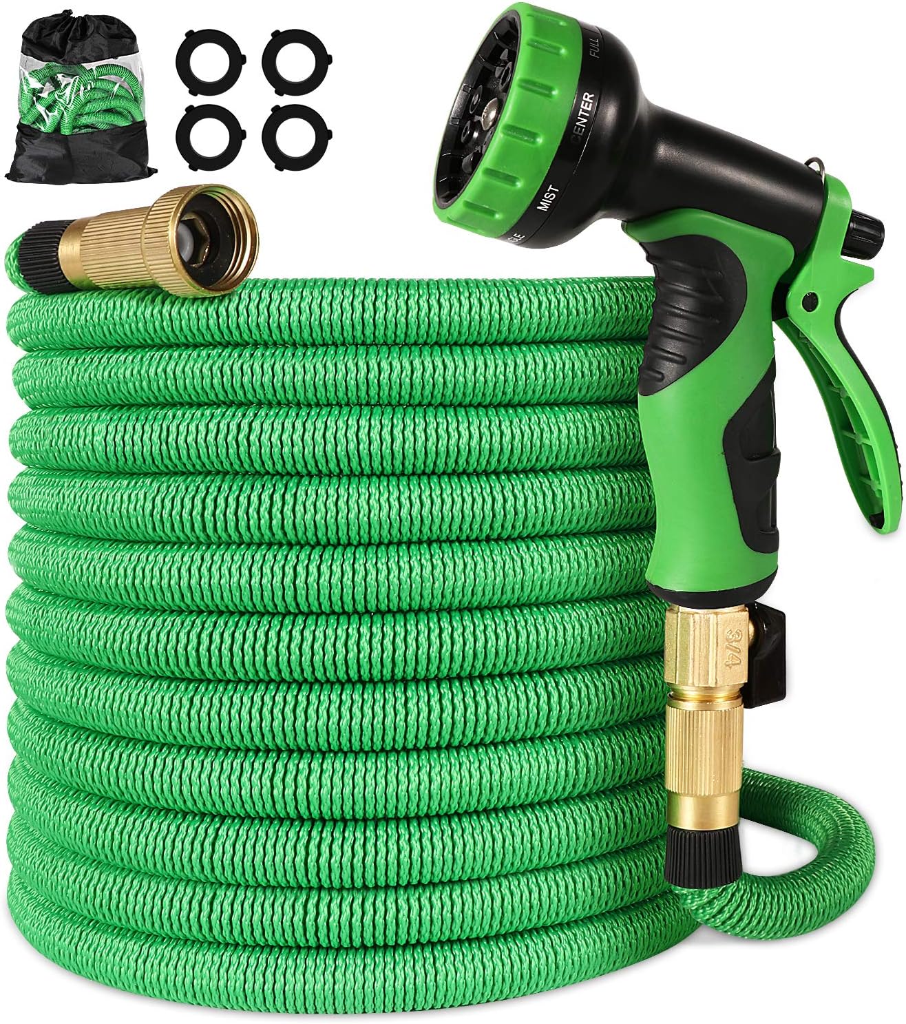 Expandable Garden Hose Pack of 2 with Brass Connectors S896