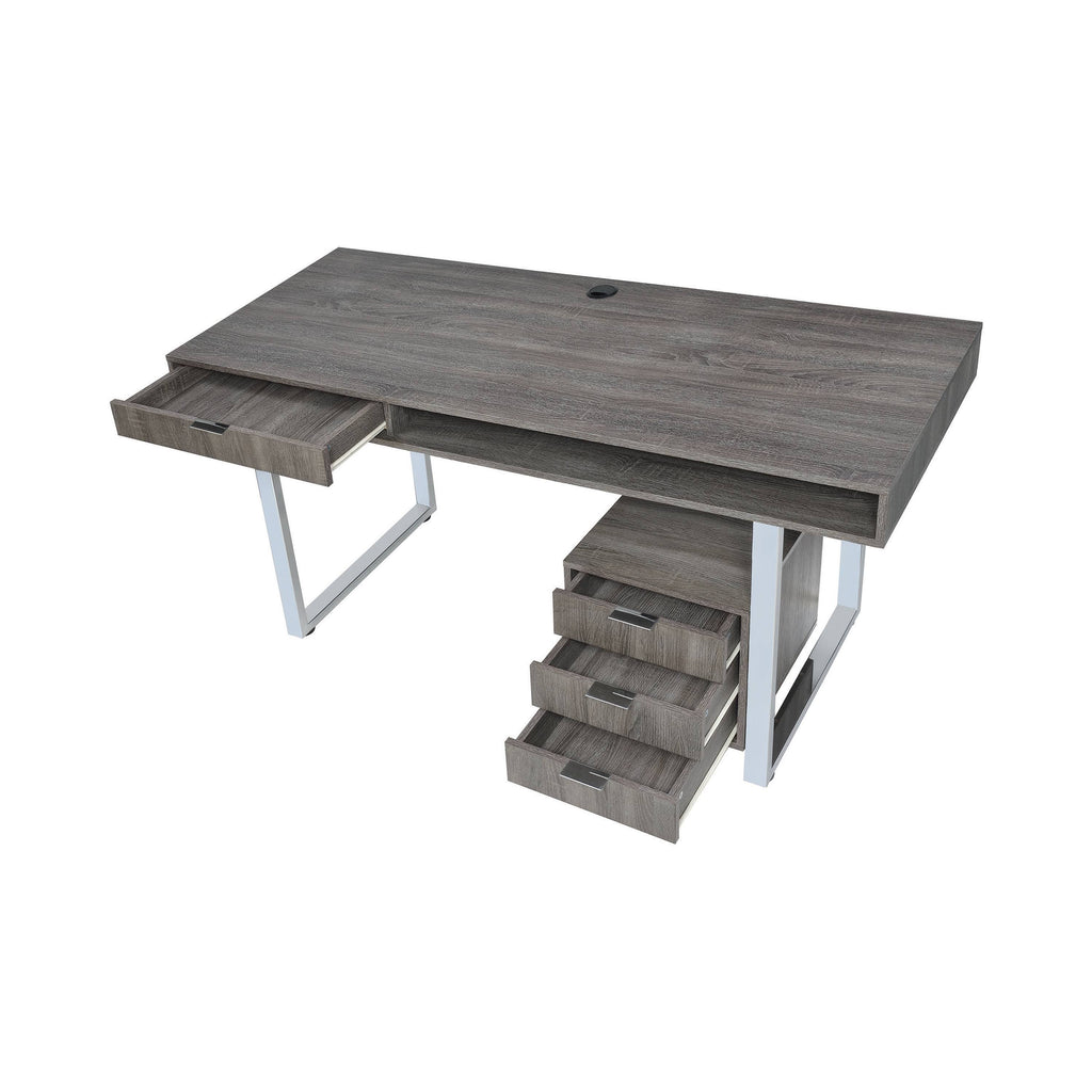Weathered Grey Writing Desk Y83012