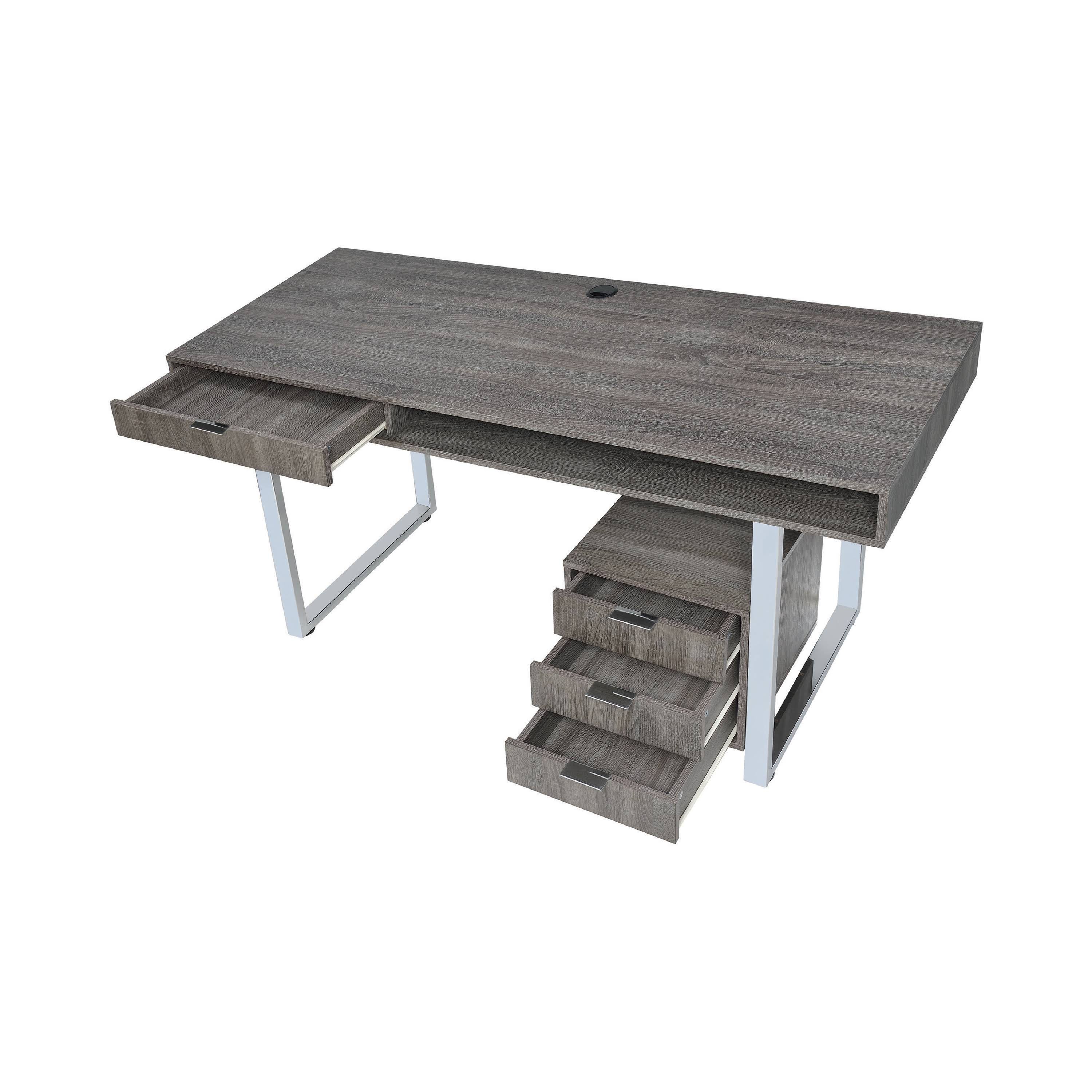 Weathered Grey Writing Desk Y83012