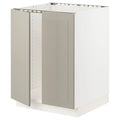 White Base Cabinet for Sink with 2 Doors S244259