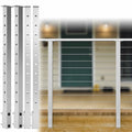 4PACK Brushed Stainless Steel Square Cable Railing Post 36''x2''x2'' Pre-Drilled P768
