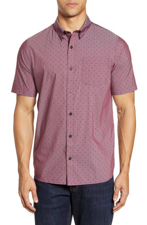 Heather Tawny Port Button Up Shirt, Size Small M4129