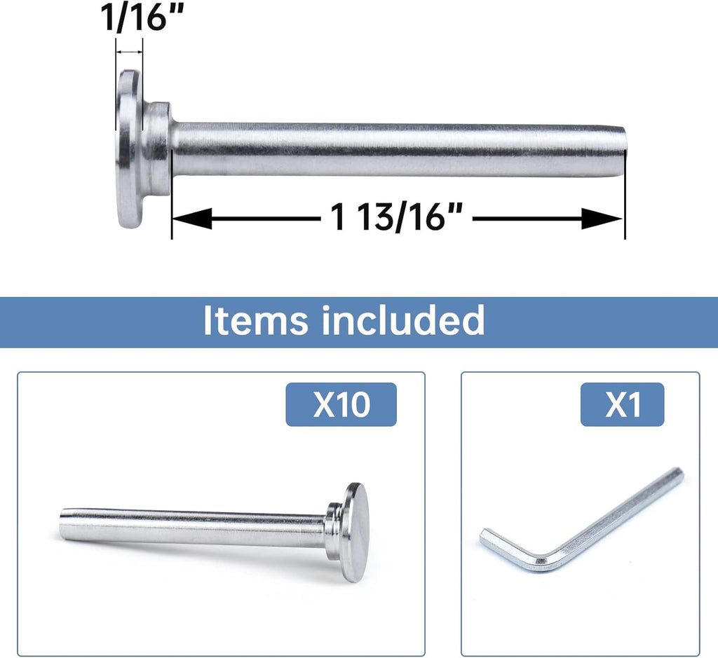 10Pack T316 Stainless Steel Cable Railing Kit G28304