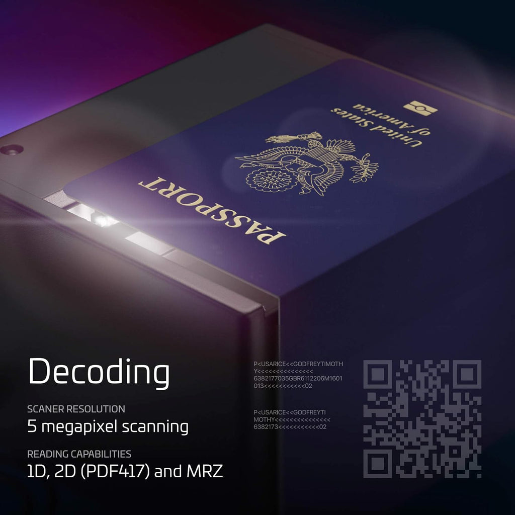 International Visitor Check-in System with Document Scanner R444