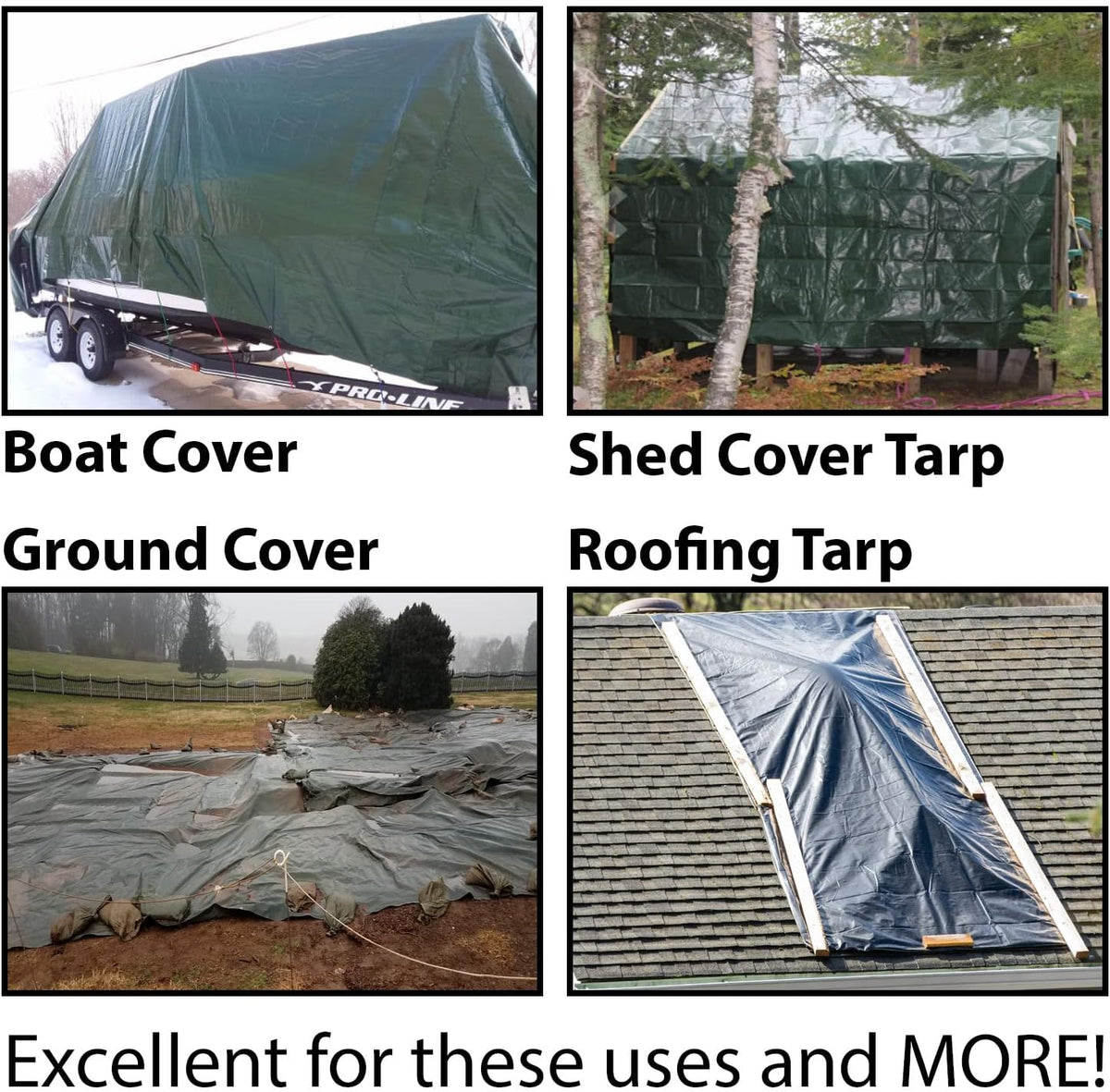 10x12 Foot Waterproof Heavy Duty Reversible Tarp J81420