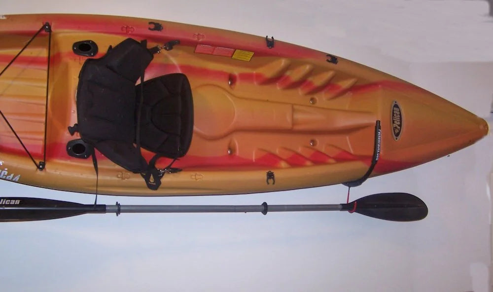 FIRE ENGINE RED FOLDING KAYAK RACK ROOF TOP AND WALL CARRIER BUNDLE J101
