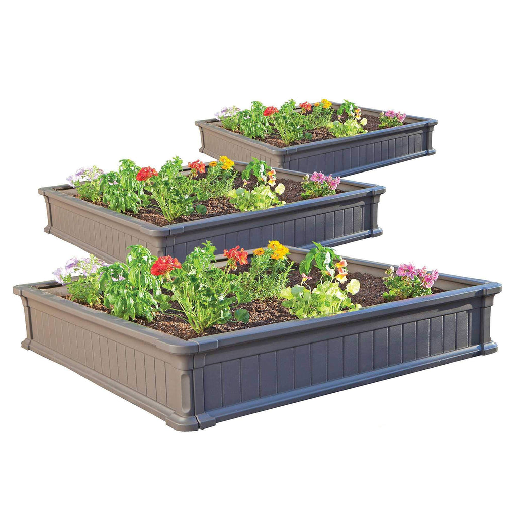 Gray Raised Garden Bed O97503