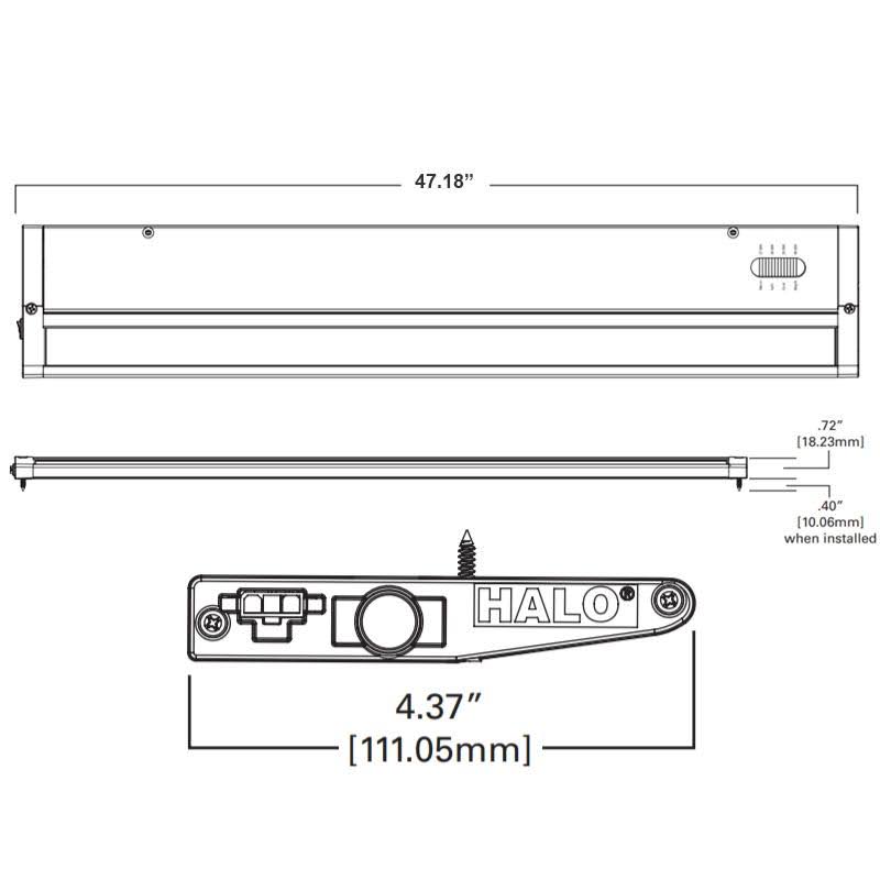 White Selectable CCT USB Port Undercabinet N98234