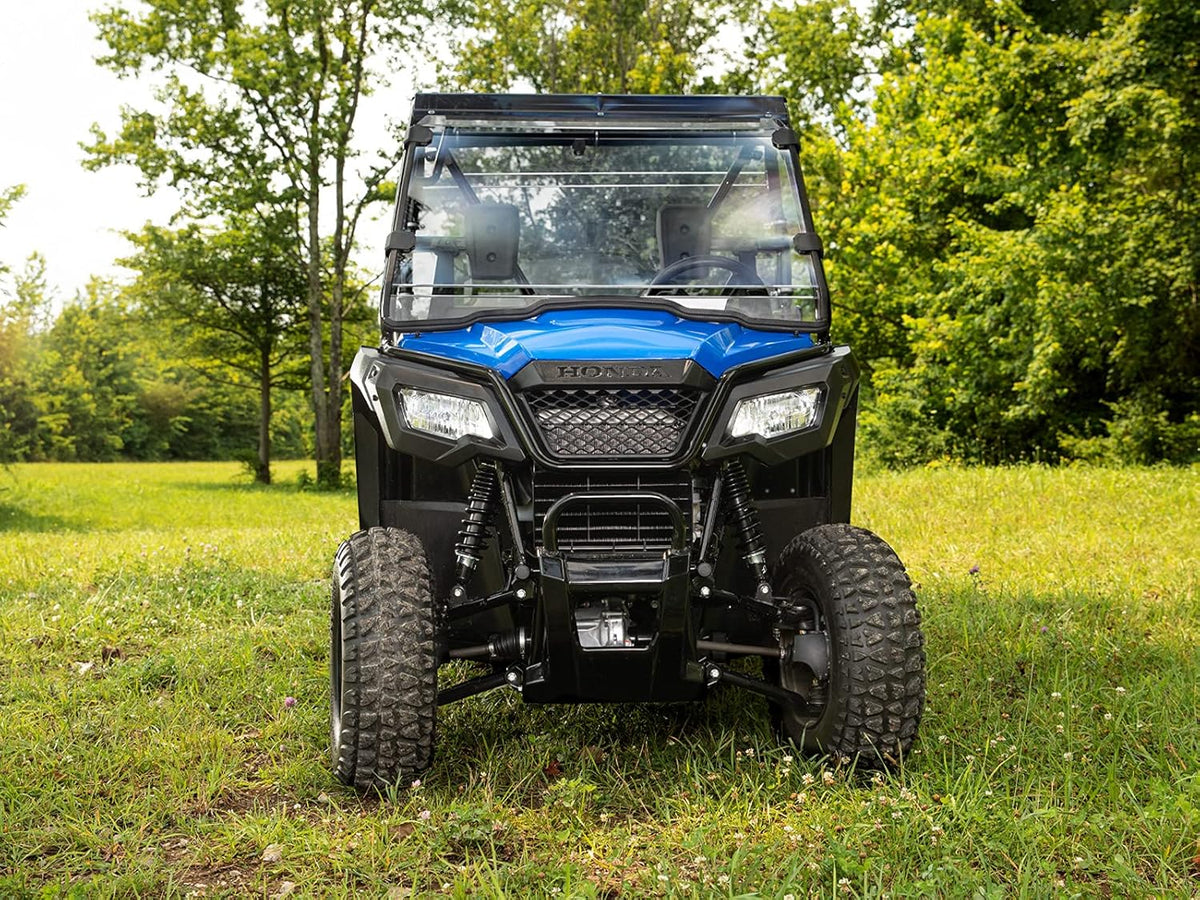 Heavy Duty Full Windshield for Honda Pioneer 500/520, 1/4 Thick Clear Polycarbonate B22118