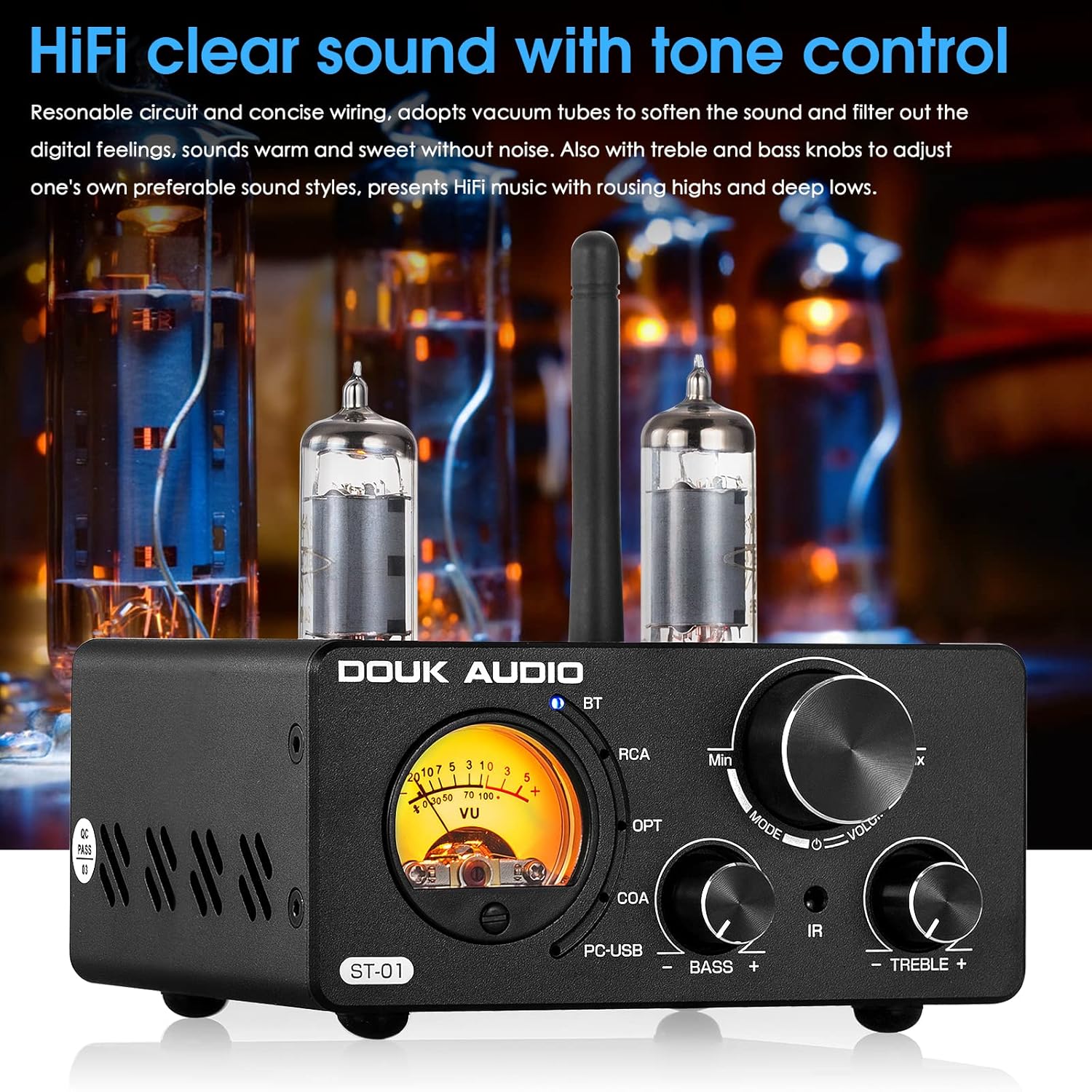 2 Channel 200W Bluetooth Vacuum Tube Amplifier R3147
