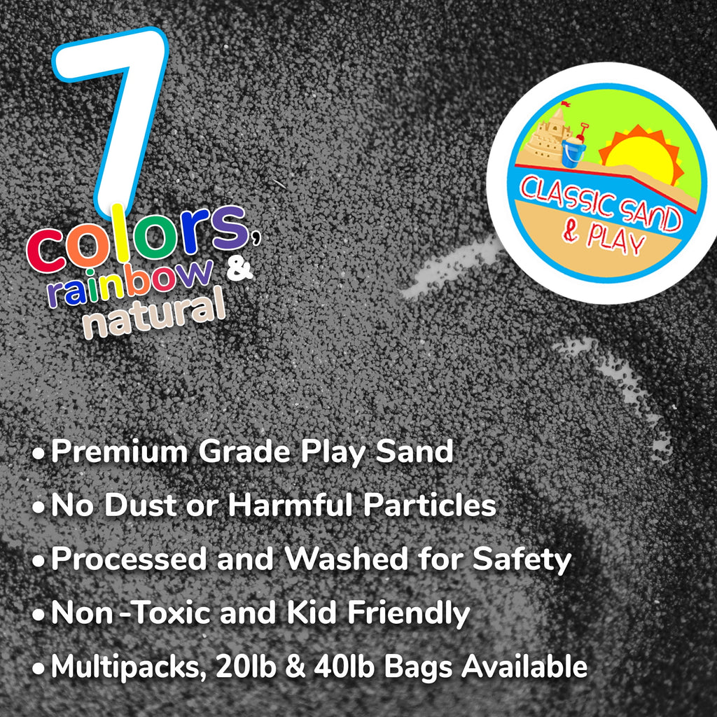 Black Colored Play Sand, 20 lb. Bag I352549