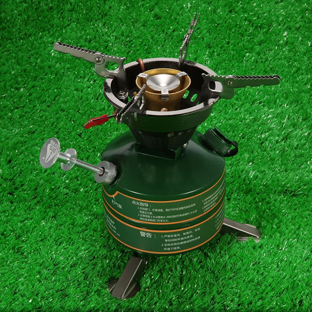 Portable Gasoline Camping Furnace Cooker I4224