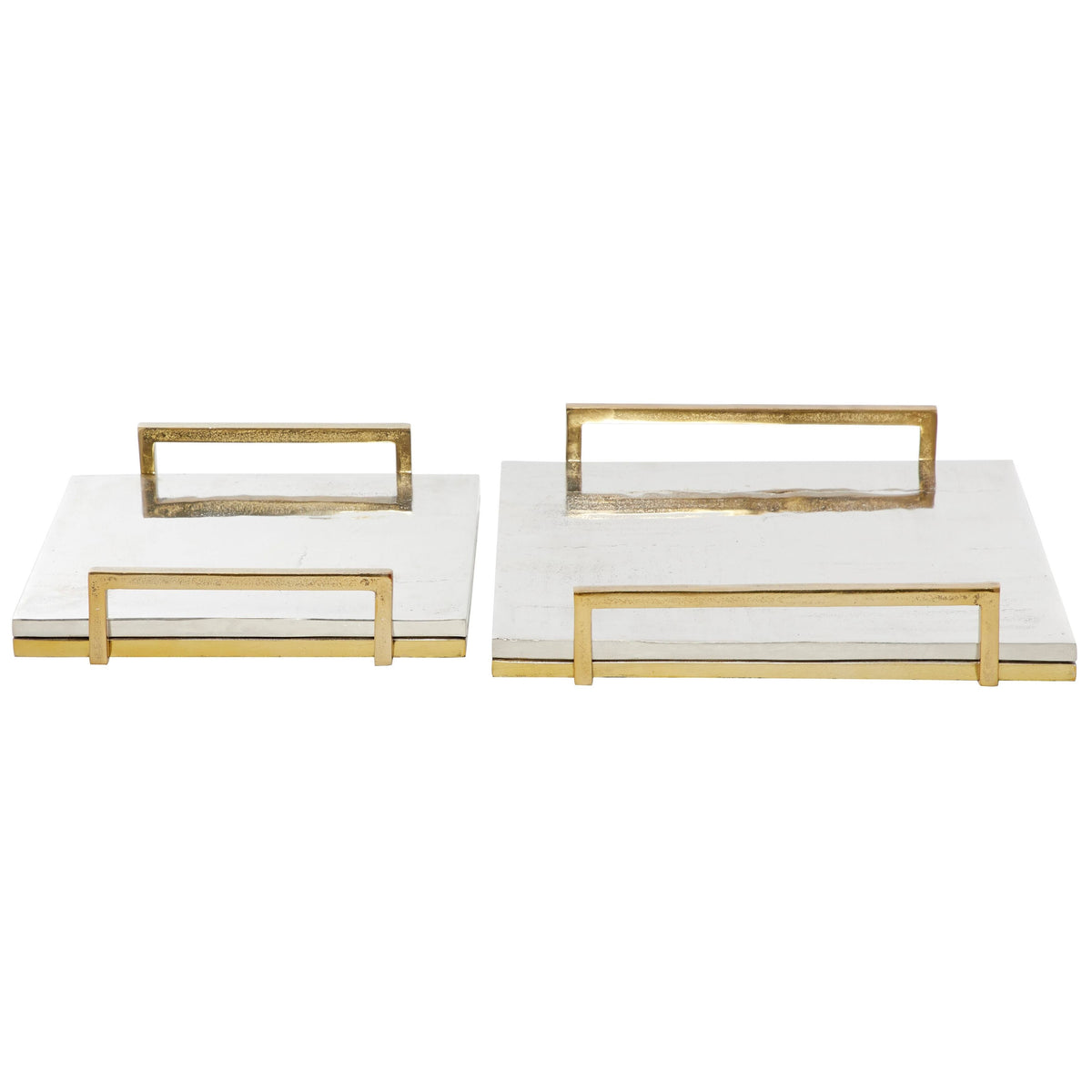 Aluminum Cast Tray, Set of 2 I92195