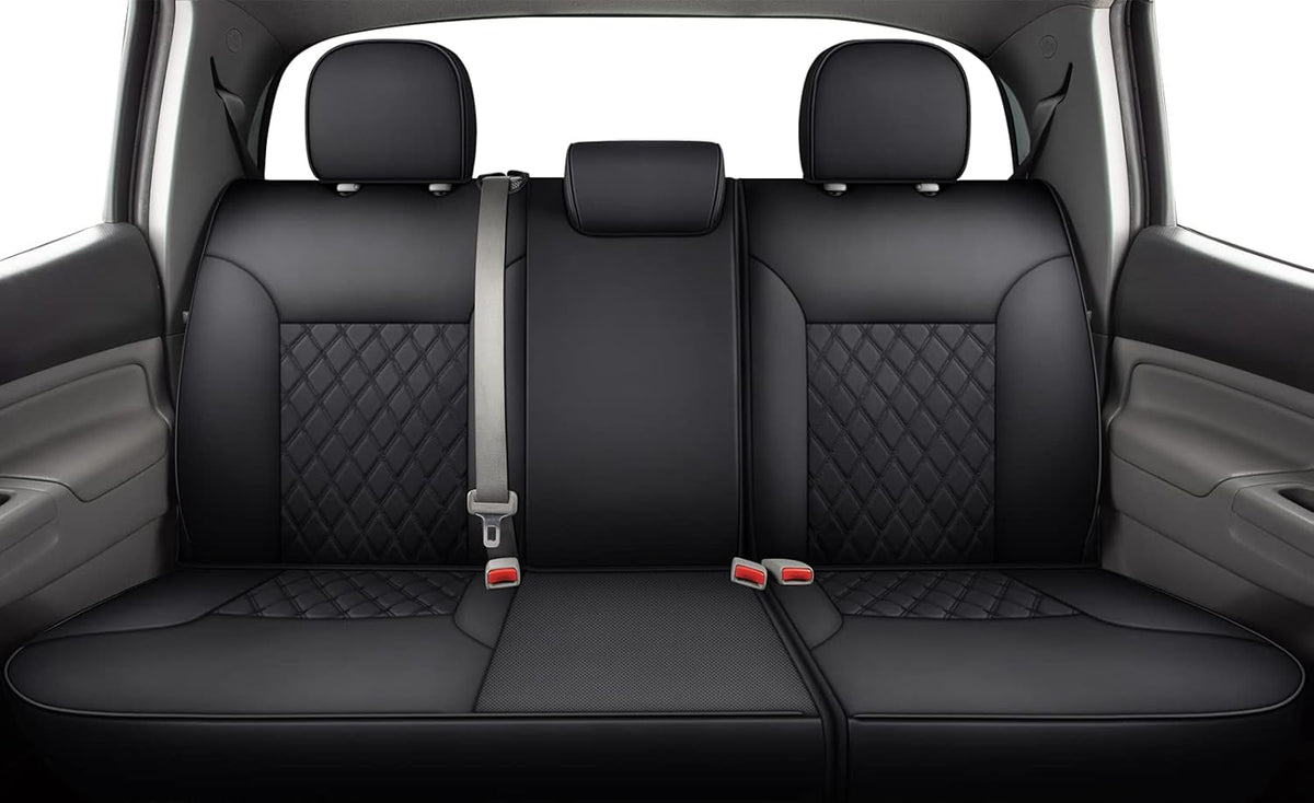 Blue Faux Leather Full-Set Seat Covers L800577