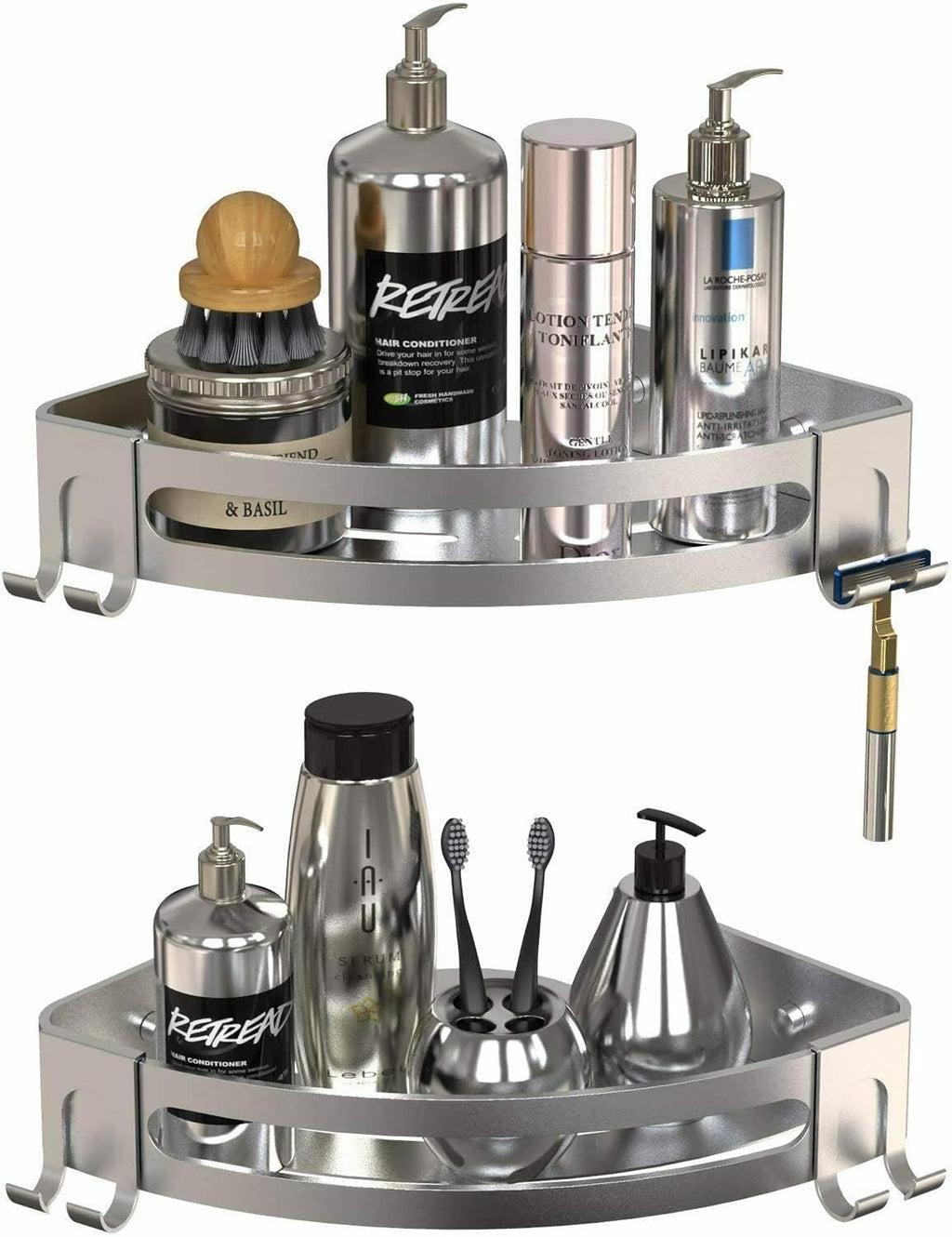 Triangular Corner Shower Caddy Shelf Storage Rack Q865361