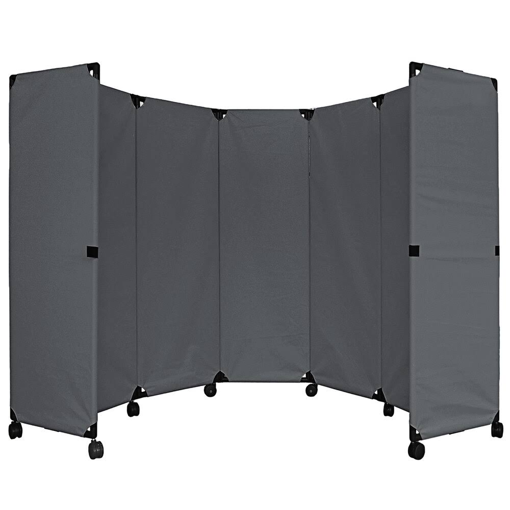 Pewter Gray Folding Portable Partition D122842