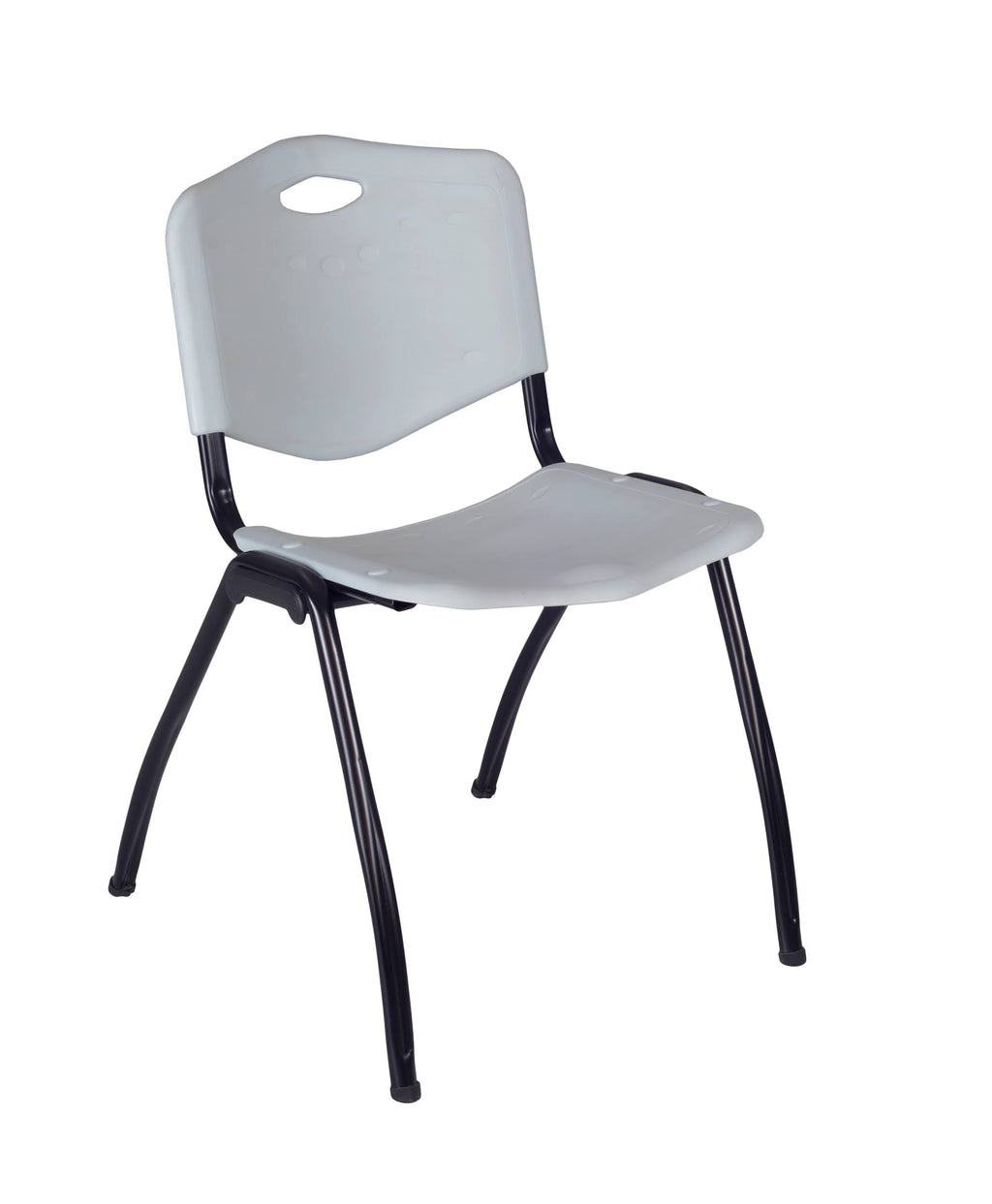 Round Breakroom Table with 4 Stack Chairs C114312