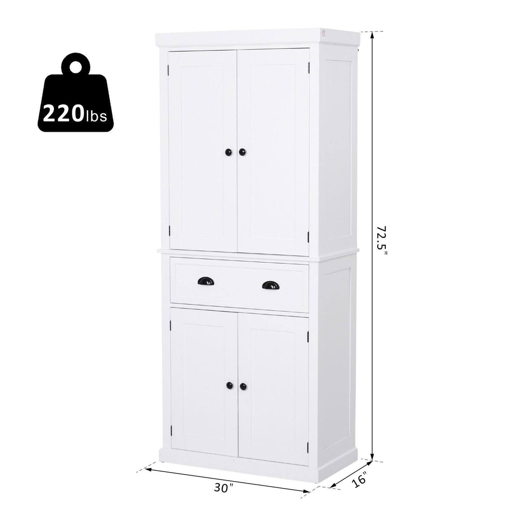 Black Freestanding Kitchen Pantry Cabinet B734133
