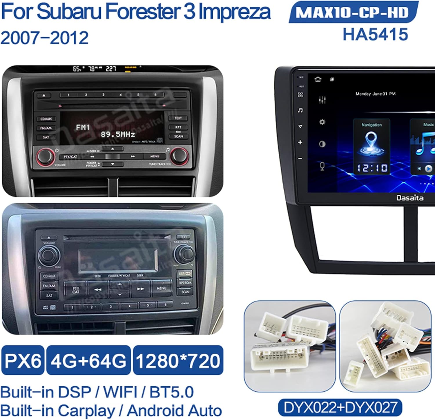 Android Car Stereo with Carplay Touch Screen H96675