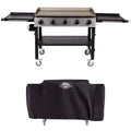 5-burner Propane Griddle, 62,000 BTU, 753 sq. in. Surface with 4-burner Griddle Cover L62185