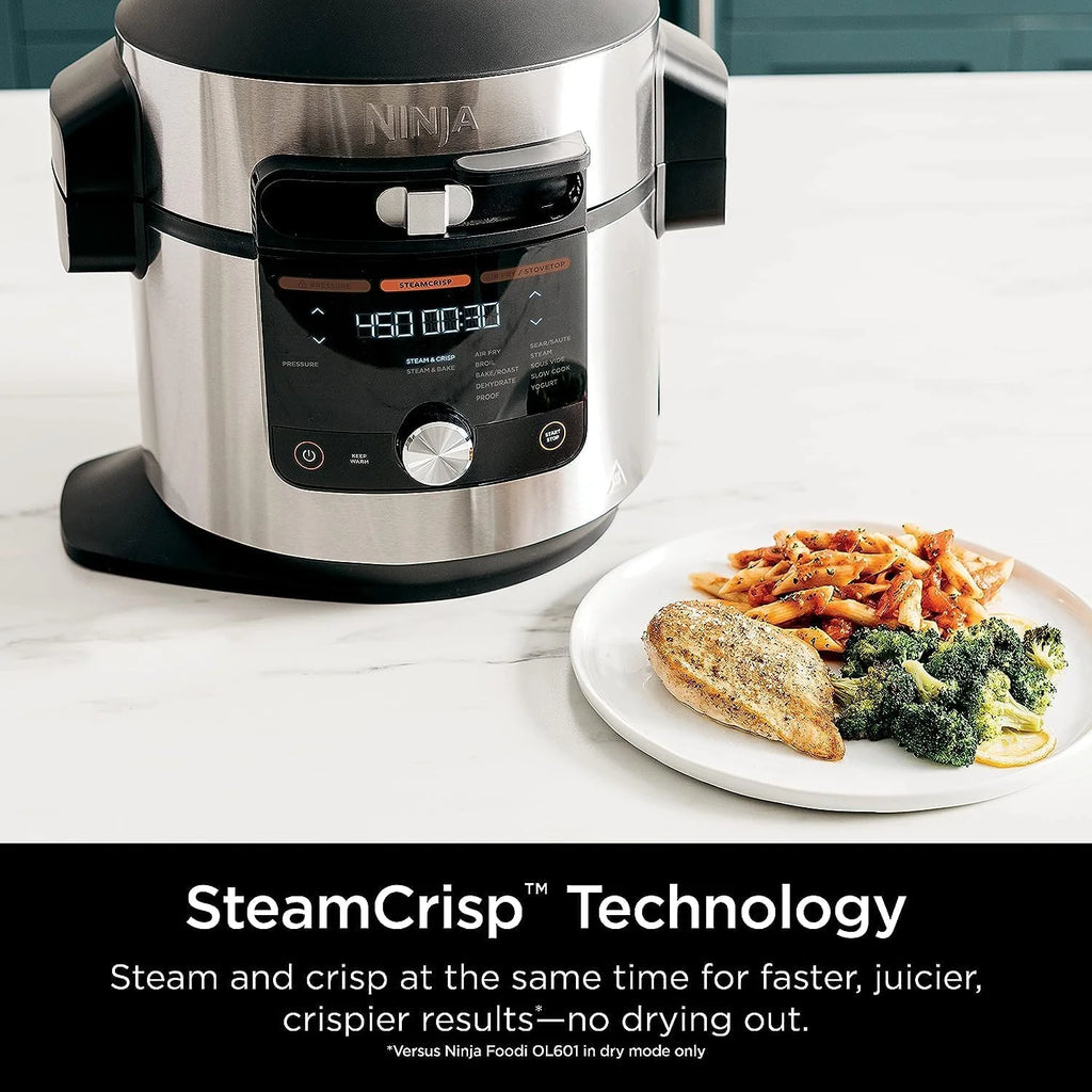 Restored 8 Qt. Pressure Cooker Steam Fryer with SmartLid O3214