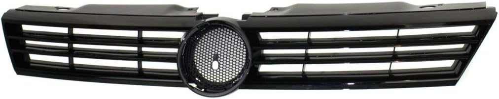 Textured Gray Plastic Grille Assembly with Black Molding G175