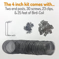 Stainless Steel Bird Deterrent Coils, Pack of 2 Q47399