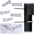 10Pack Cable Railing Kit Invisible Swageless 1/8 Terminal Receiver Flat Head Hidden for 2x2 Metal Post Deck Stairs X675