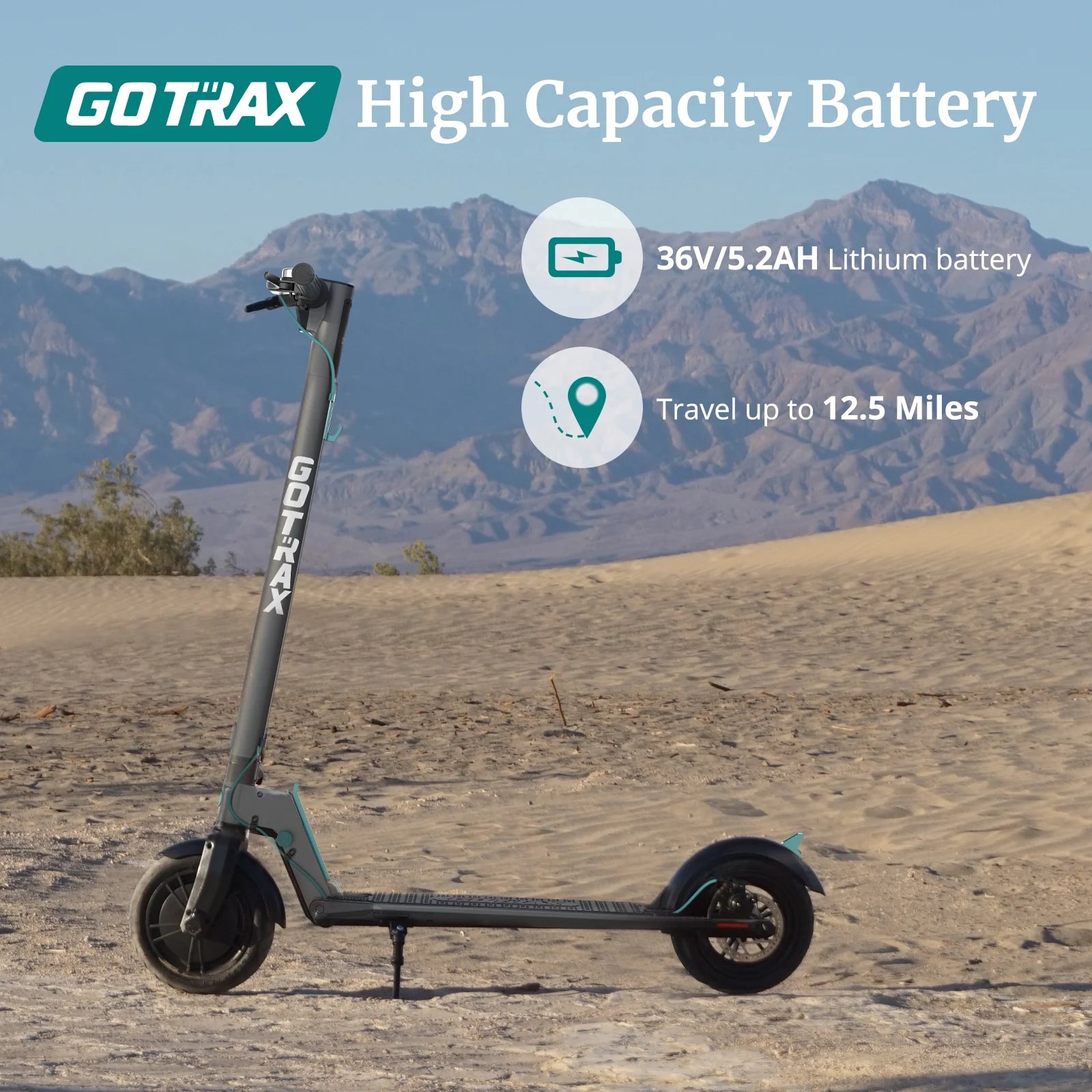 Charcoal Gray Foldable Electric Scooter Y4862