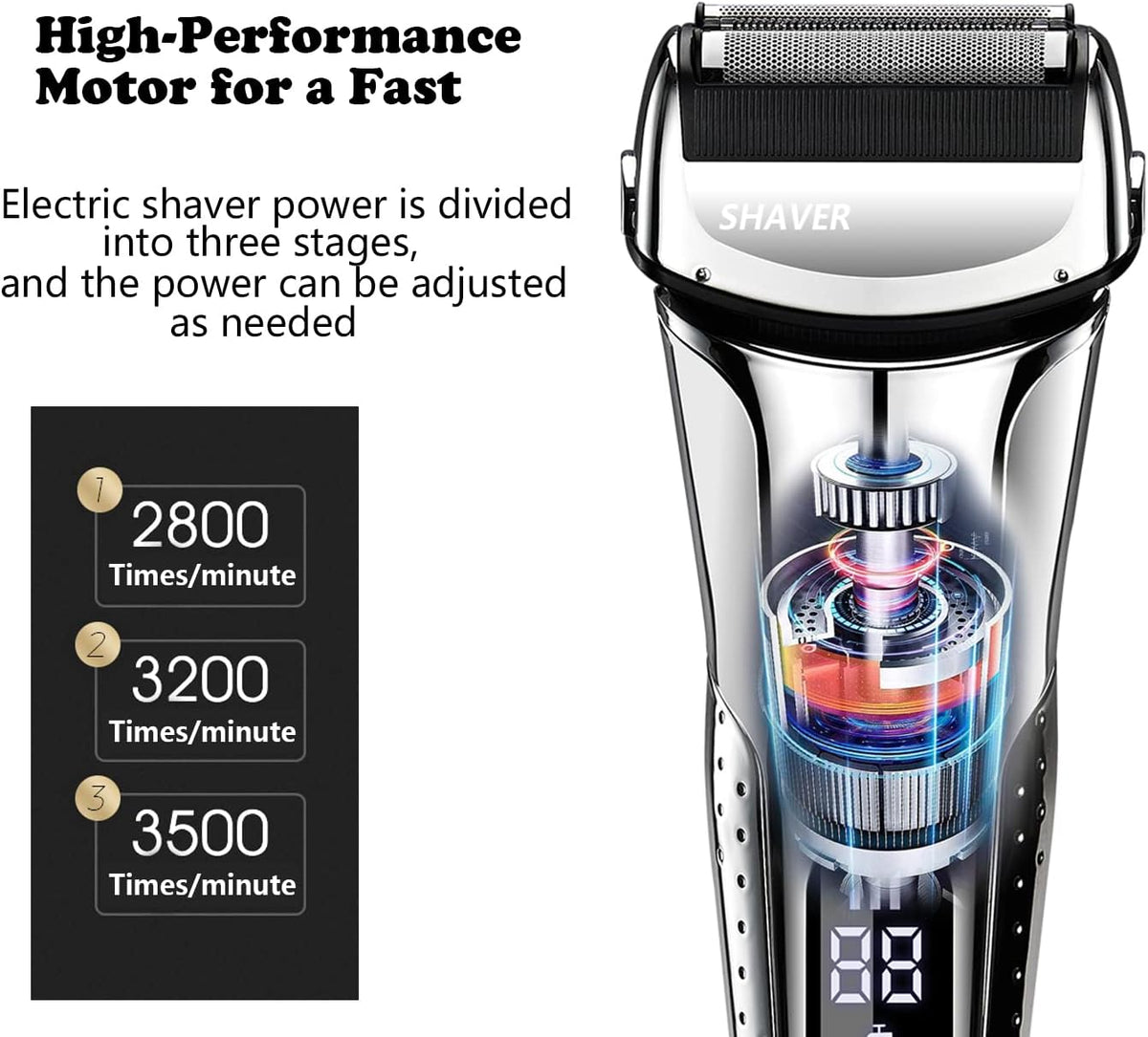 Silver Electric Foil Shaver, Pack of 2 E7815
