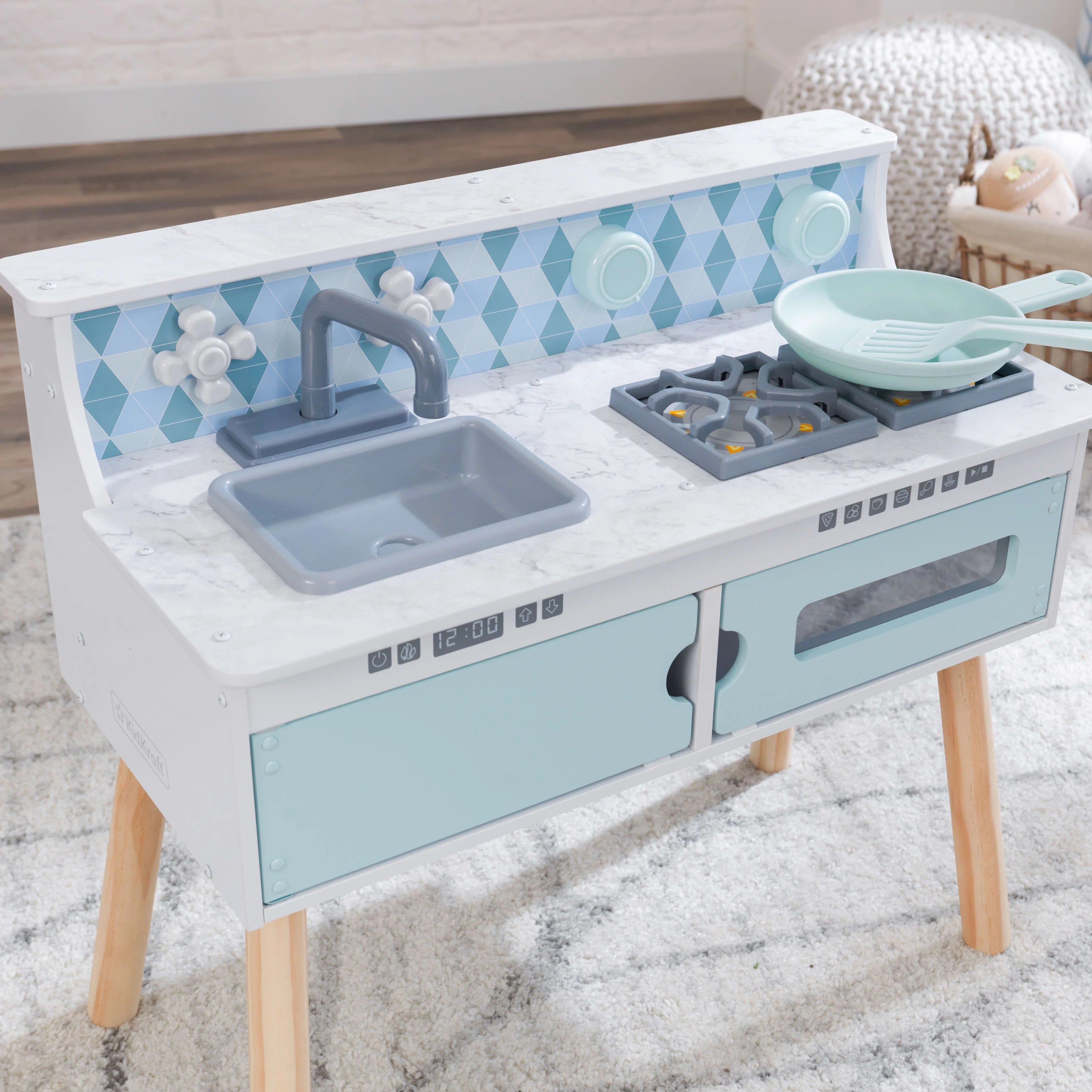 Wooden Tabletop Kitchen with Removable Legs B9021