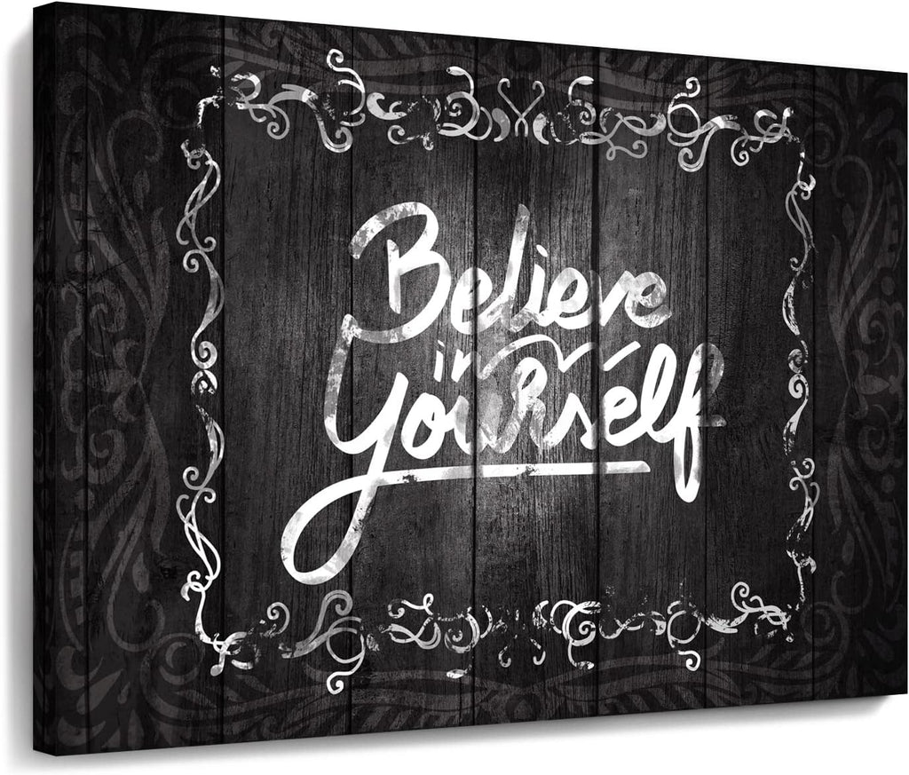 Black Framed Canvas Wall Art 12x16 inches H355