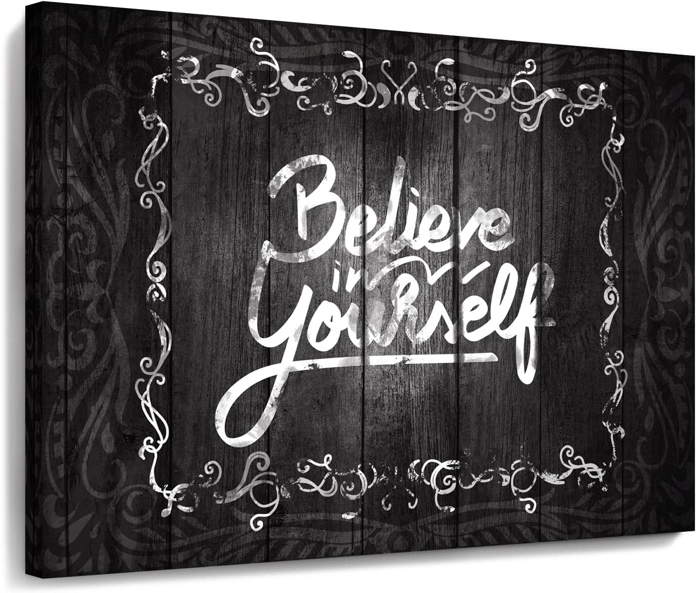 Black Framed Canvas Wall Art 12x16 inches H355
