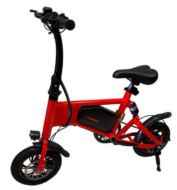 Red Folding Electric Bike J342