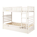 White Twin Over Twin Bunk Beds M791