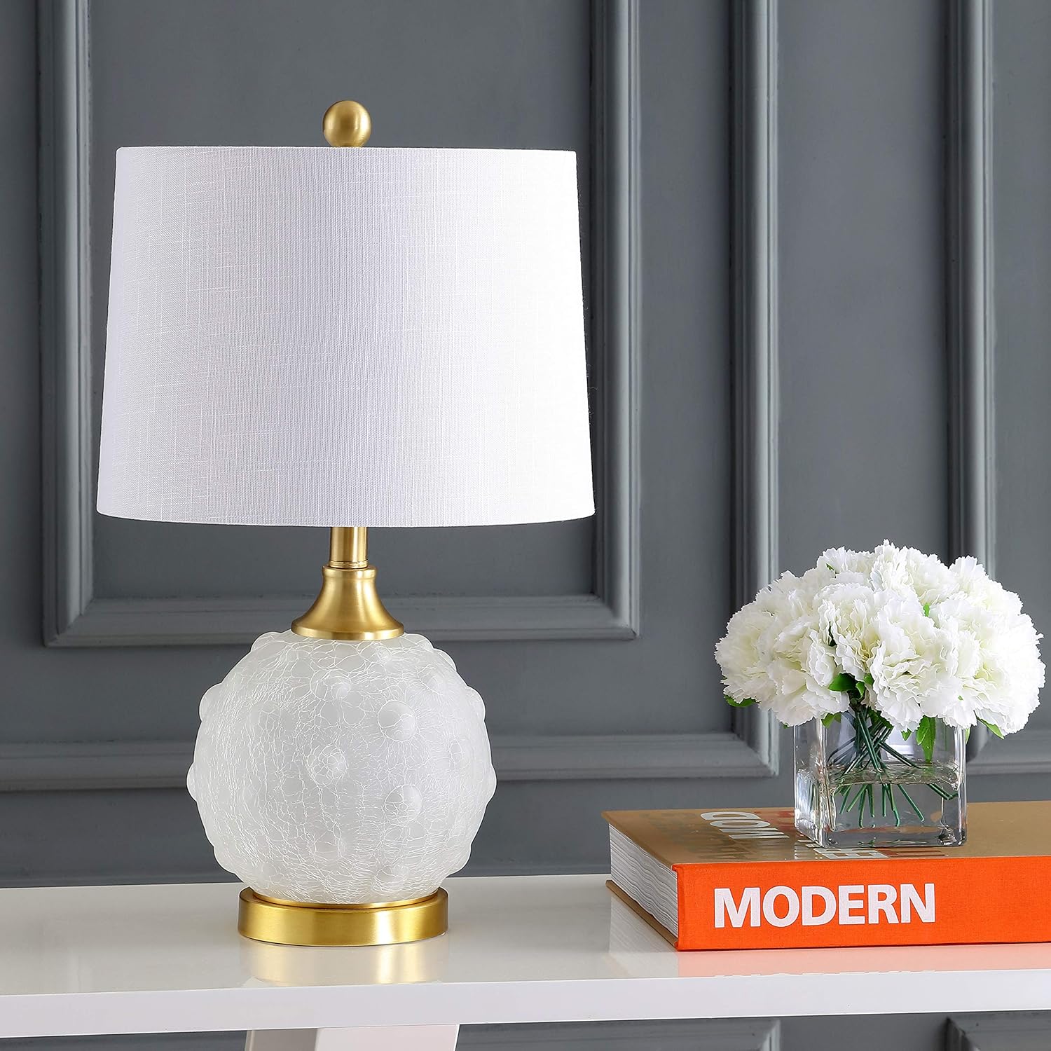 White/Brass Gold LED Lamp N6748