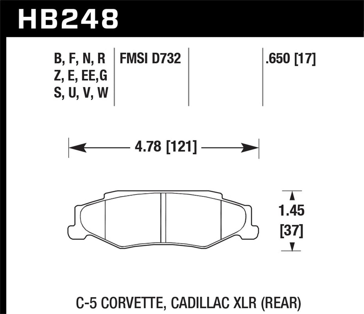 Blue 9012 Disc Brake Pad S1281